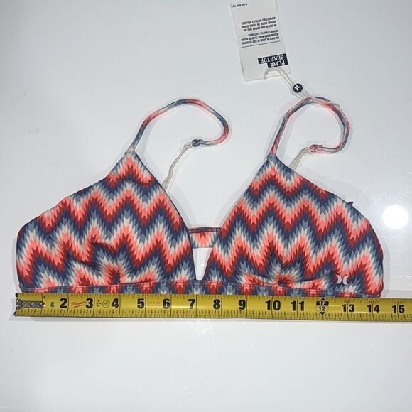 NWT Hurley Playa Surf Top Size Large Orange/Blue - Picture 6 of 10